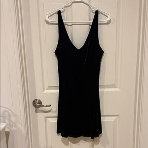 Victoria's Secret Black Velvet Mini Dress